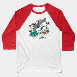 Safety Third Shark Baseball T-Shirt